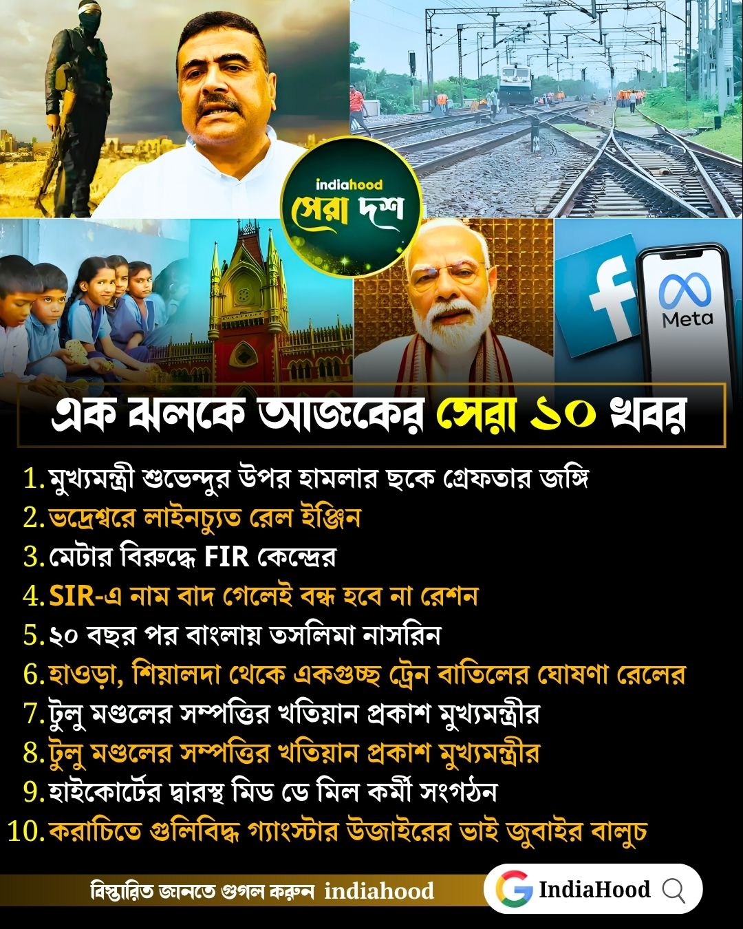 আজকের সেরা ১০ খবর (৩১ জুলাই)